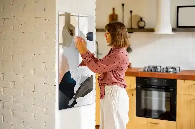 Magnetická tabuľa na kreslenie motív akvarelová abstrakcia