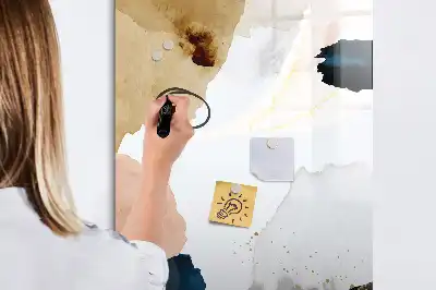 Magnetická tabuľa na kreslenie motív akvarelová abstrakcia