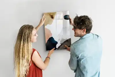 Magnetická tabuľa na kreslenie motív akvarelová abstrakcia