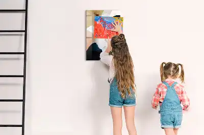 Magnetická tabuľa na kreslenie motív akvarelová abstrakcia