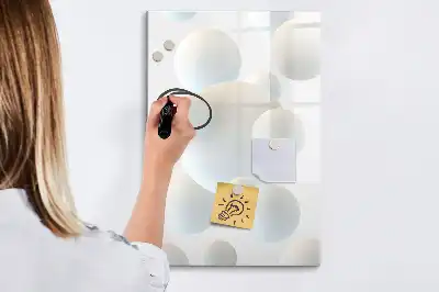 Magnetická tabuľa na kreslenie abstrakcia gule