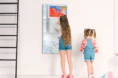 Magnetická kresliaca tabuľa s motívom kvetu