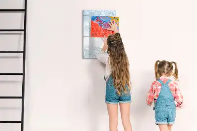Magnetická kresliaca tabuľa s motívom kvetu