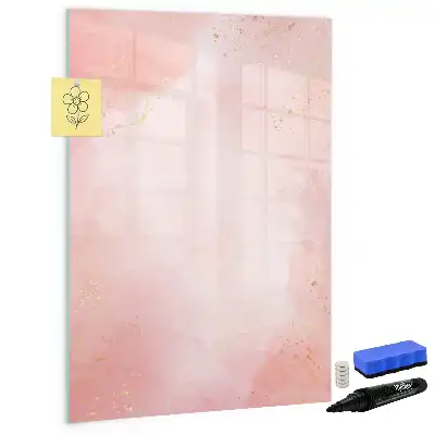 Magnetická kresliaca tabuľa vo vyhotovení ružový mramor