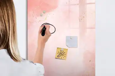 Magnetická kresliaca tabuľa vo vyhotovení ružový mramor