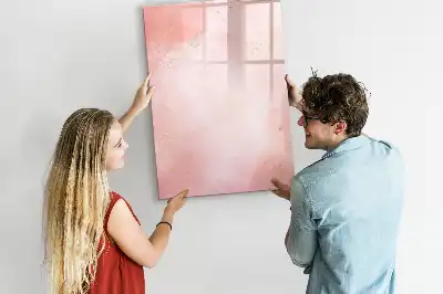 Magnetická kresliaca tabuľa vo vyhotovení ružový mramor