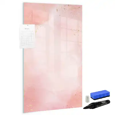 Magnetická kresliaca tabuľa vo vyhotovení ružový mramor
