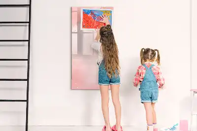 Magnetická kresliaca tabuľa vo vyhotovení ružový mramor