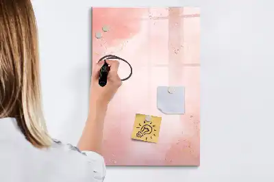 Magnetická kresliaca tabuľa vo vyhotovení ružový mramor