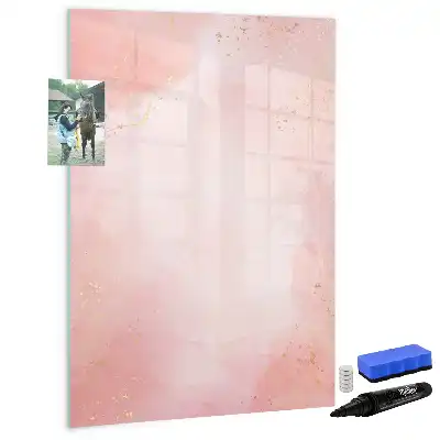 Magnetická kresliaca tabuľa vo vyhotovení ružový mramor