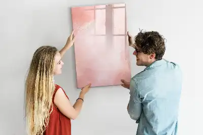 Magnetická kresliaca tabuľa vo vyhotovení ružový mramor