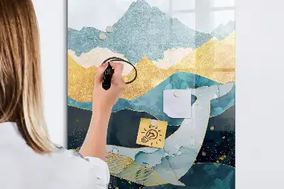 Magnetická tabuľa na kreslenie mramorová veľryba