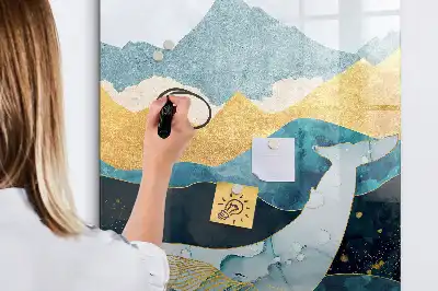Magnetická tabuľa na kreslenie mramorová veľryba