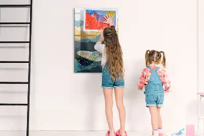 Magnetická tabuľa na kreslenie mramorová veľryba