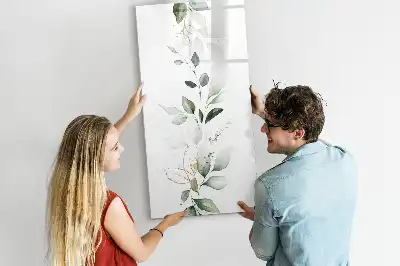 Magnetická kresliaca tabuľa s motívom rákosových listov