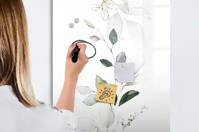 Magnetická kresliaca tabuľa s motívom rákosových listov