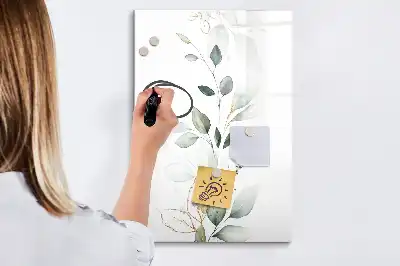 Magnetická kresliaca tabuľa s motívom rákosových listov