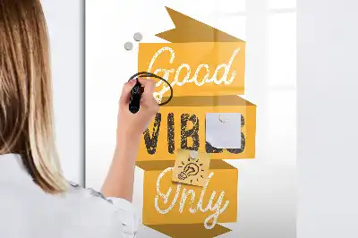 Magnetická tabuľa na kreslenie motív Iba dobré vibrácie