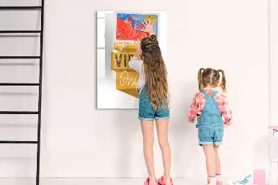 Magnetická tabuľa na kreslenie motív Iba dobré vibrácie