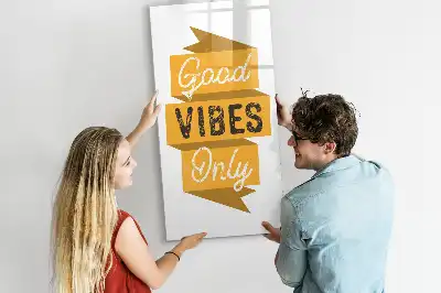 Magnetická tabuľa na kreslenie motív Iba dobré vibrácie