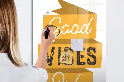 Magnetická tabuľa na kreslenie motív Iba dobré vibrácie