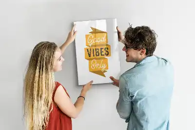 Magnetická tabuľa na kreslenie motív Iba dobré vibrácie