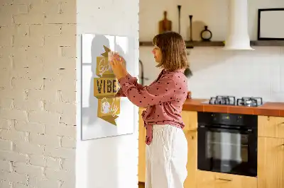 Magnetická tabuľa na kreslenie motív Iba dobré vibrácie