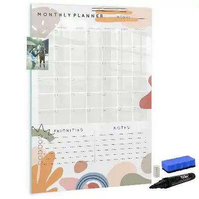Magnetická kresliaca tabuľa mesačný plánovač