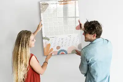 Magnetická kresliaca tabuľa mesačný plánovač