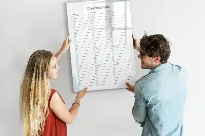 Magnetická kresliaca tabuľa dôležité dátumy