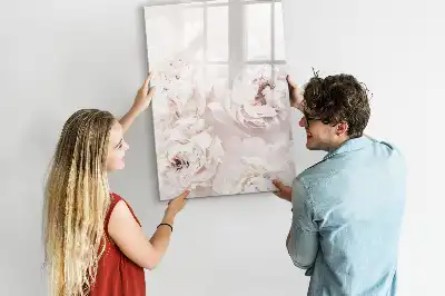 Magnetická kresliaca tabuľa v dizajne Pivonky