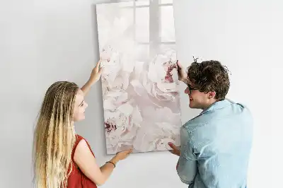Magnetická kresliaca tabuľa v dizajne Pivonky