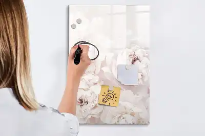 Magnetická kresliaca tabuľa v dizajne Pivonky