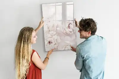Magnetická kresliaca tabuľa v dizajne Pivonky