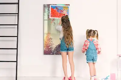 Magnetická tabuľa na kreslenie motív tropická palma