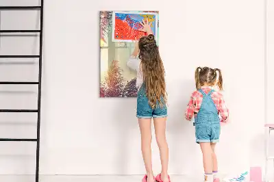 Magnetická tabuľa na kreslenie motív tropická palma