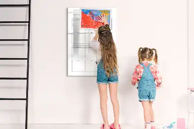Magnetická kresliaca tabuľa s motívom mesačných cieľov