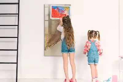 Magnetická tabuľa na kreslenie trblietavý mramor