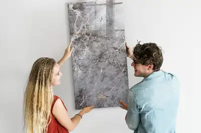 Magnetická tabuľa na kreslenie v dizajne tmavého mramoru