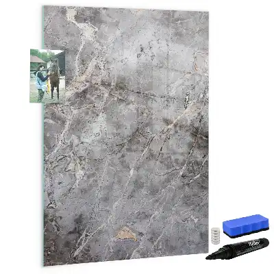Magnetická tabuľa na kreslenie v dizajne tmavého mramoru