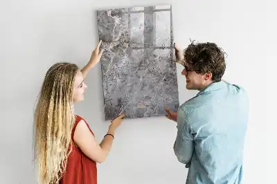 Magnetická tabuľa na kreslenie v dizajne tmavého mramoru