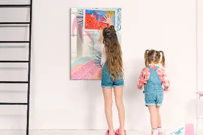 Magnetická kresliaca tabuľa v pastelových listoch