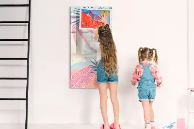 Magnetická kresliaca tabuľa v pastelových listoch