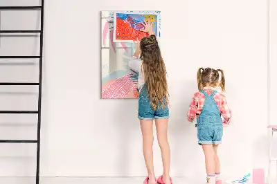 Magnetická kresliaca tabuľa v pastelových listoch