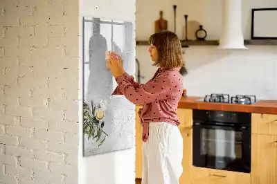 Magnetická tabuľa na kreslenie betón a olivy