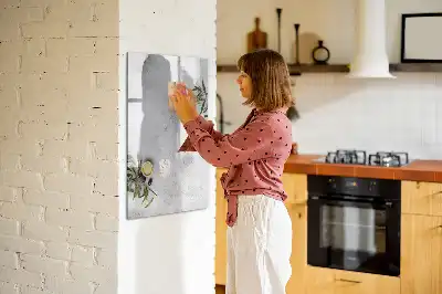 Magnetická tabuľa na kreslenie betón a olivy