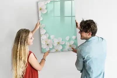Magnetická kresliaca tabuľa v dizajne kvitnúce kvety