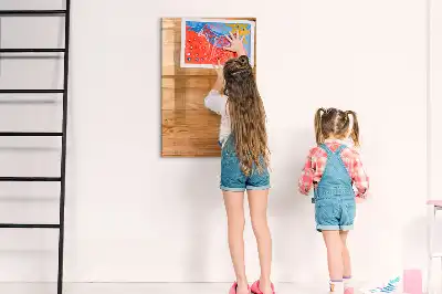Magnetická tabuľa na kreslenie drevené panely