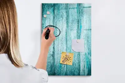 Magnetická kresliaca tabuľa v modrom drevenom prevedení
