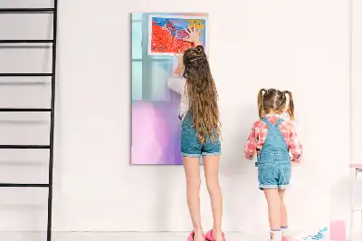 Magnetická tabuľa na kreslenie pastelové perá